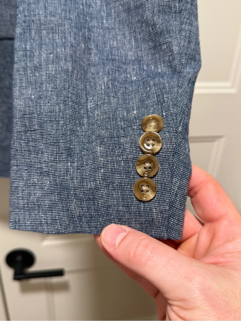 J. Crew Blue Linen-Blend Sport Coat